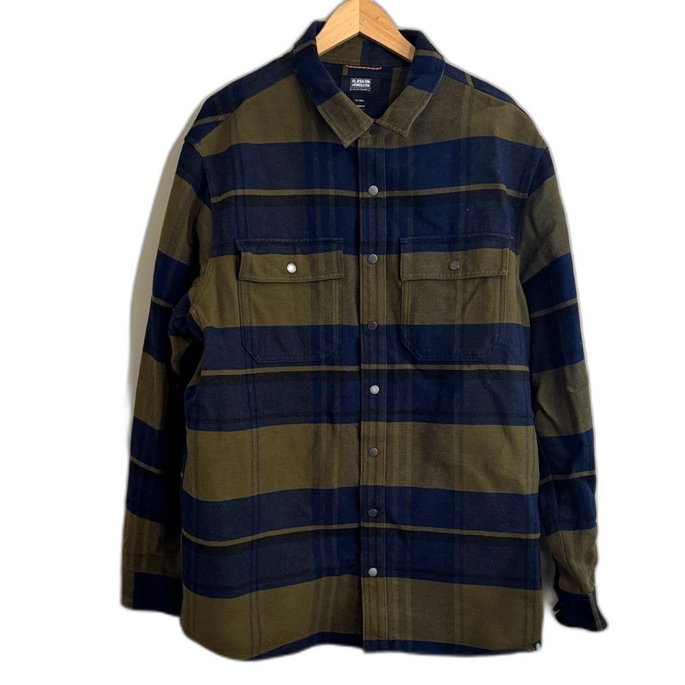 Duluth Trading Alaskan Hardgear Standard Fit Snap Front Shacket size XLT Casual